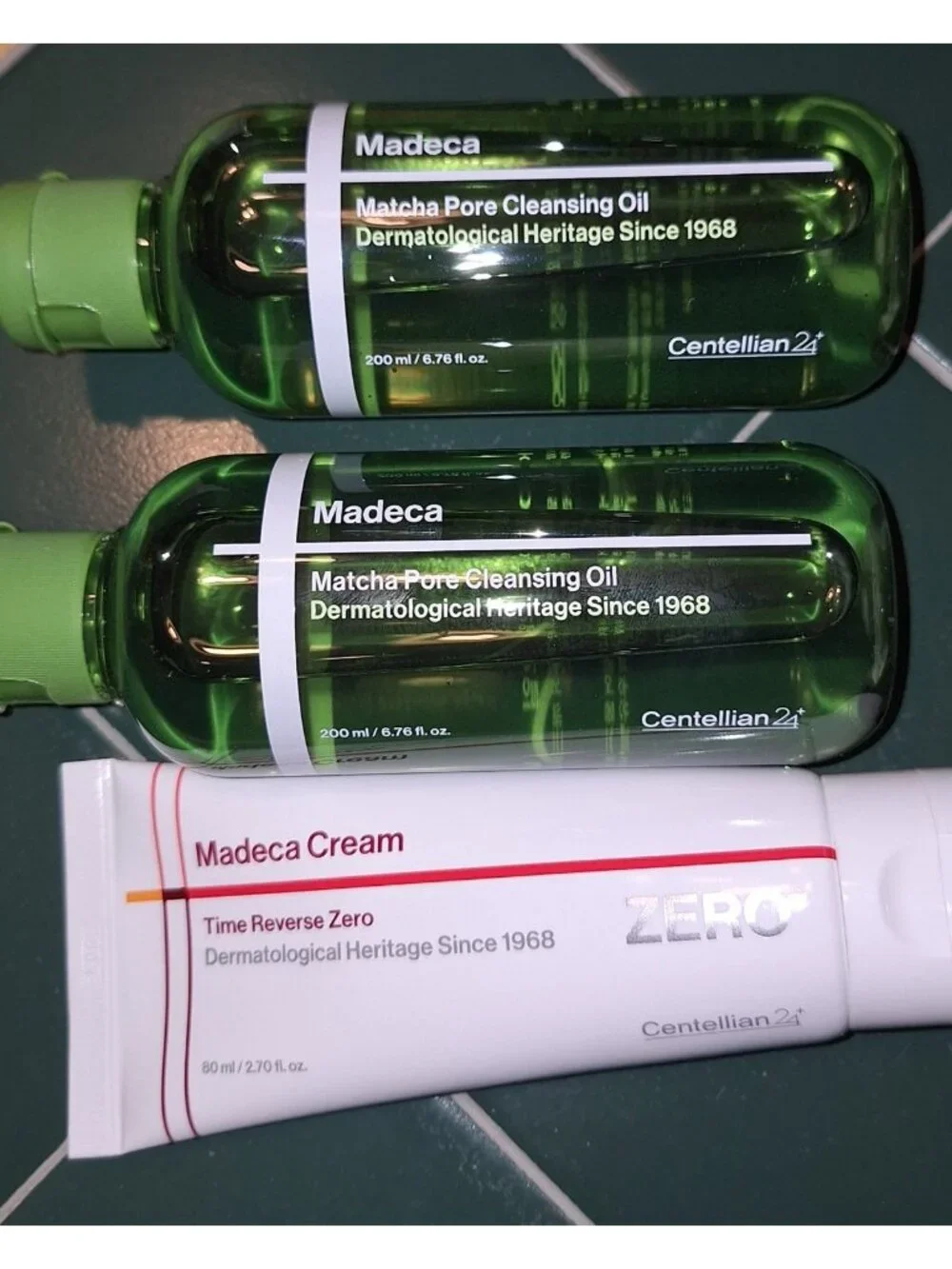 CENTELLIAN24 Madeca & Matcha Cleansing Oil Duo 2 Oils And One Time Reverse Cream